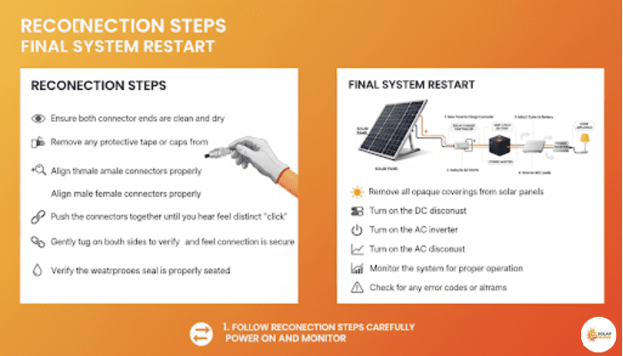 How to Safely Reconnect a Solar Panel